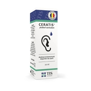 Ceratis picături auriculare, 20 ml, Tis Farmaceutic