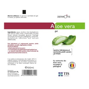 DermoTis Aloe Vera gel, 100 ml, Tis Farmaceutic - Img 2