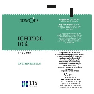 DermoTis Ichitol unguent, 25 ml, Tis Farmaceutic - Img 2