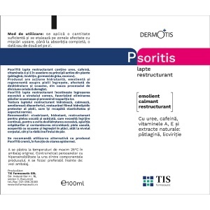 DermoTis Psoritis lapte restructurant, 100 ml, Tis Farmaceutic - Img 2