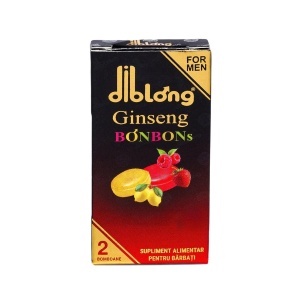 Ginseng Bonbons, supliment alimentar pentru bărbați, bomboane cu ingrediente naturale ce susțin sănătatea sexuală și funcția erectilă, 1 cutie x 2 bucăți, DIBLONG - Img 2