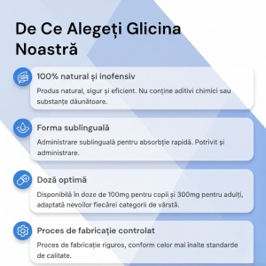 Glicină, 100 mg, 60 capsule, Balkan Pharmaceuticals - Img 7