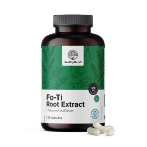 Healthy World, Fo-ti Root Extract - supliment alimentar destinat susținerii vitalității și a stării generale de bine, 120 capsule - Img 2