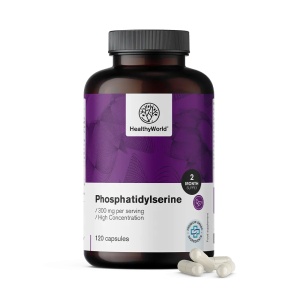 HealthyWorld, Phosphatidylserine - fosfatidilserină, supliment alimentar pentru susținerea activității cognitive și a performanței mentale, 120 capsule - Img 2
