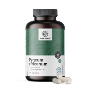 HealthyWorld, Pygeum Africanum - extract de prune africane, 120 capsule - Img 2