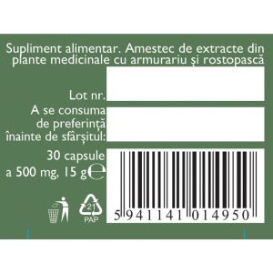 Hepatofit Forte D87, 30 capsule, Fares - Img 5