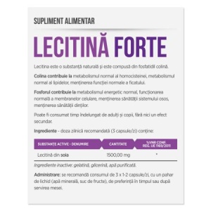 Lecitină Forte, 30 capsule, Parapharm - Img 2
