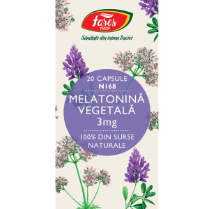 Melatonină vegetală N168, 3mg, 20 capsule, Fares - Img 2