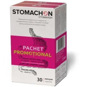 Pachet Stomachon, 30 capsule + 30 capsule, Naturpharma