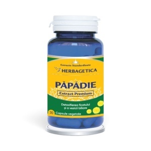 Păpădie Extract, supliment alimentar destinat susținerii ficatului, digestiei și eliminării naturale a excesului de lichide, 30 capsule vegetale, Herbagetica