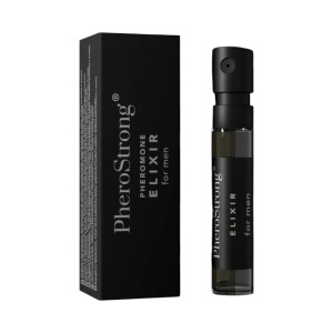 PheroStrong Elixir, mostră parfum cu feromoni pentru bărbați, cu note de lemn de santal, ylang-ylang și trandafir bulgar, 2 ml, Medica-Group