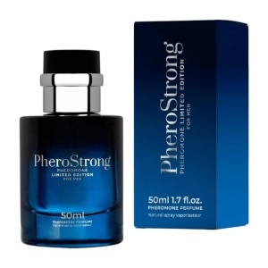 PheroStrong Limited Edition, parfum cu feromoni pentru bărbați, cu note de vanilie, lămâie, lemn de santal și vetiver, 50 ml, Medica-Group