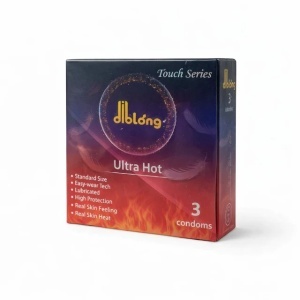 Prezervative Ultra Hot, 3 buc, Diblong