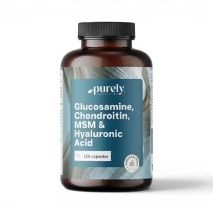 Purely Nutrition, Glucosamine, Chondroitin, MSM & Hyaluronic Acid - glucozamină, condroitină, MSM și acid hialuronic, 120 capsule