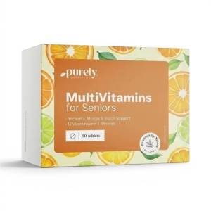 Purely Nutrition, Multivitamins for Seniors - complex de vitamine și minerale pentru seniori, 60 tablete