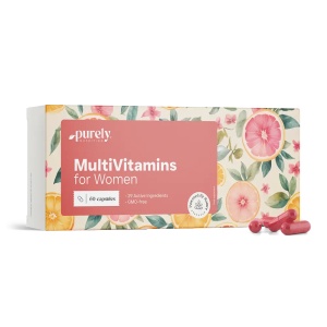 Purely Nutrition, MultiVitamins for Women - complex de vitamine și minerale pentru femei, 60 capsule - Img 2