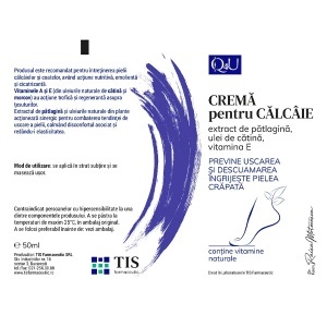 Q4U Cremă pentru călcâie, 50 ml, Tis Farmaceutic - Img 3
