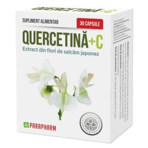 Quercetină+C, 30 capsule, Parapharm