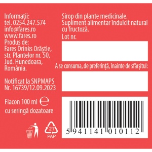 Sirop Bebe Biosept Mami și Bebe A19, 100 ml, Fares - Img 4