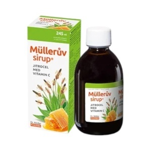 Sirop cu pătlagină, miere și vitamina C, 245 ml, Dr. Müller Pharma