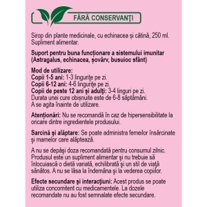 Sirop Imunitate, F147, 250 ml, Fares - Img 3