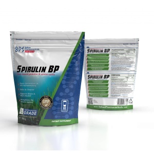 Spirulin BP, pulbere, 300 g, 60 porții, Balkan Pharmaceuticals - Img 2