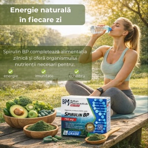 Spirulină, 120 capsule, Balkan Pharmaceuticals - Img 6