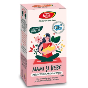 Stimularea lactației Mami și Bebe, G85, 60 capsule, Fares