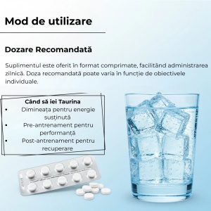 Taurine BP 500 mg, 60 comprimate, Balkan Pharmaceuticals - Img 10