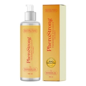 Ulei de masaj cu feromoni PheroStrong Pheromone Exclusive For Women, pentru femei, cu note de pere și coacăze negre, 100 ml, Medica-Group