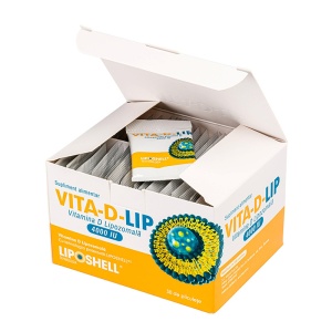 VITA-D-LIP, Vitamina D Lipozomală 4000 IU , 30 plicuri, LIPOSHELL - Img 2