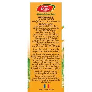 Vitamine naturale B Complex, F172, 60 capsule, Fares - Img 4