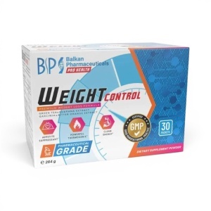 Weight Control, supliment alimentar destinat susținerii metabolismului, controlului greutății și menținerii masei musculare, 30 plicuri, Balkan Pharmaceuticals