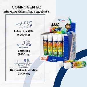 AAKG Shot, 9500 mg, 20 fiole x 25 ml, Balkan Pharmaceuticals - Img 4