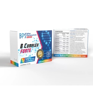 B-Complex Forte, 30 capsule, Balkan Pharmaceuticals - Img 2