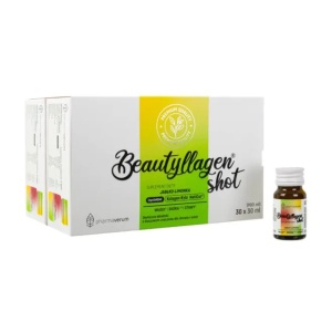 Beautyllagen® Shot cu aromă de măr și lime, 30 buc x 30 ml, Pharmaverum
