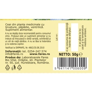 Ceai curățarea sângelui, P125, 50 g, Fares - Img 5
