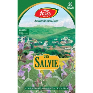 Ceai de salvie G 95, 20 plicuri, Fares - Img 2