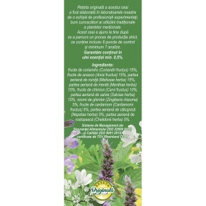 Ceai Digestiv D65, contribuie la reducerea balonării și disconfortului abdominal, susține digestia, 50 g, Fares - Img 3