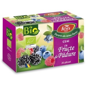 Ceai eco cu fructe de pădure, 20 plicuri, Fares