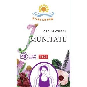Ceai Imunitate F191, 20 plicuri, Fares - Img 2