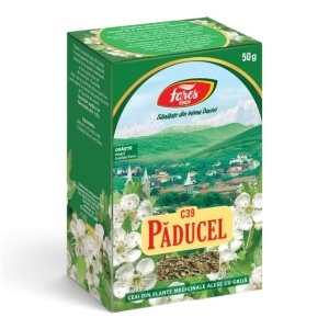 Ceai Păducel frunze și flori C39, susține sănătatea inimii și contribuie la menținerea unei circulații sanguine normale, 50 g, Fares