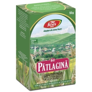 Ceai Pătlagină frunze R41, 50 g, Fares