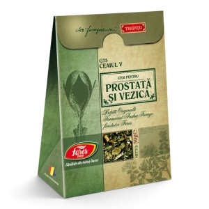Ceai Prostată și Vezică G75, susține sănătatea prostatei și vezicii urinare și ajută la menținerea unui flux urinar normal, 50 g, Fares