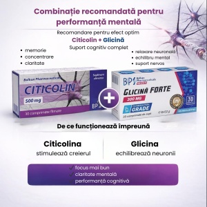 Citicolin, 500 mg, 30 comprimate, Balkan Pharmaceuticals - Img 7
