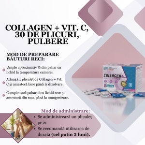 Collagen + Vit. C, 300g, 30 plicuri, Balkan Pharmaceuticals - Img 5