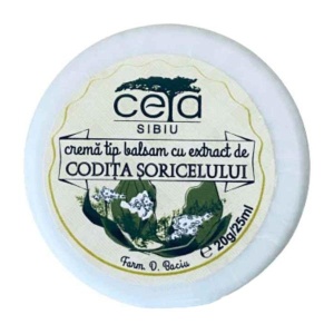 Cremă tip balsam cu extract de codița șoricelului, 20 g, Ceta Sibiu