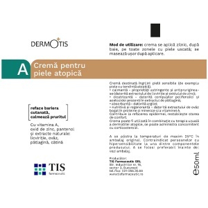 DermoTis cremă pentru piele atopică, 50 ml, Tis Farmaceutic - Img 3