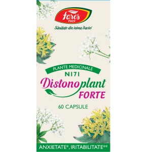 Distonoplant Forte N171, capsule care ajută la reducerea stresului, anxietății și oboselii psihice și susțin echilibrul emoțional, 60 capsule, Fares - Img 2