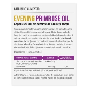 Evening Primrose Oil, 30 capsule, Parapharm - Img 2